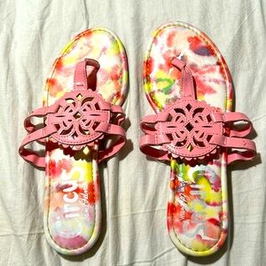 Circus by Sam Edelman Sandals Sz 8 EUC Pink/White
